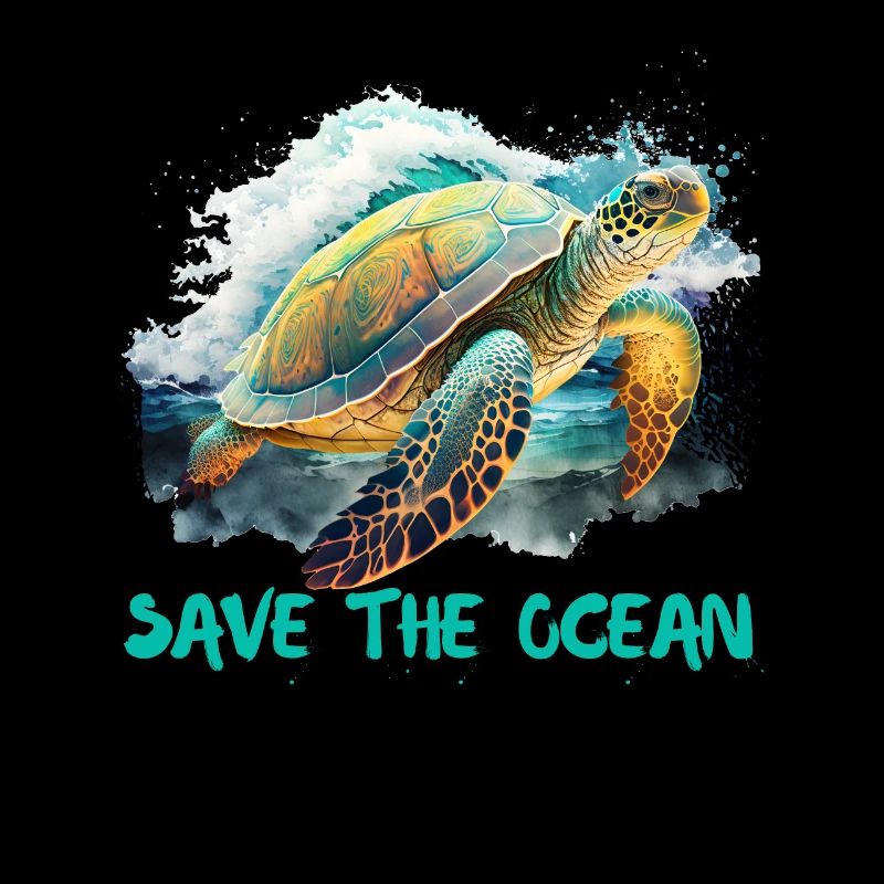Save the turtles Environmental protection ocean