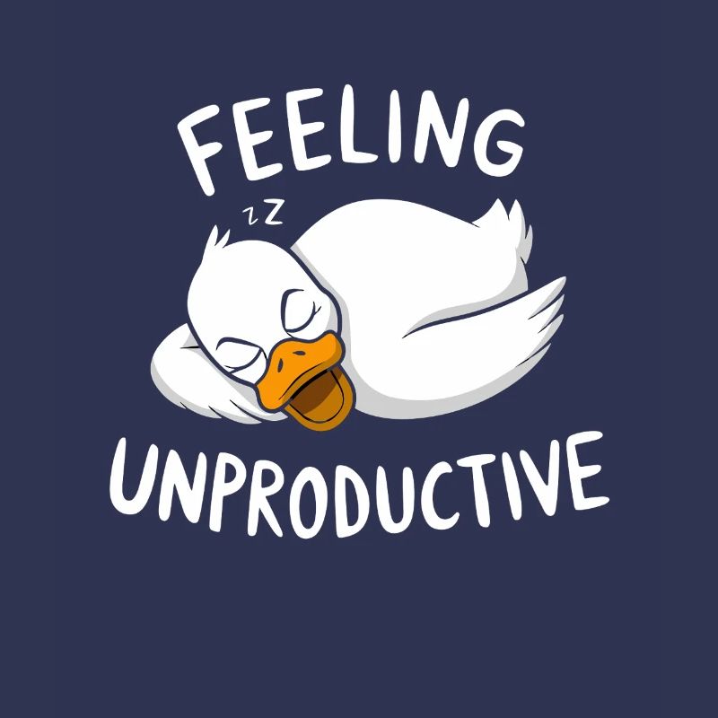 Feeling Unproductive Relaxing Duck
