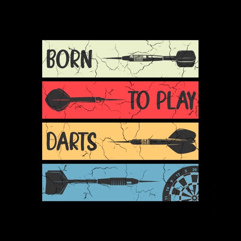 Darts Player Fan Article - born to play darts