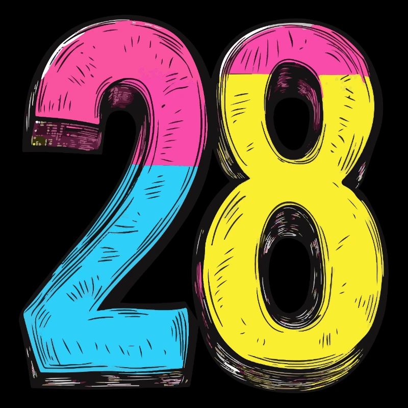 28 Zahl Comic