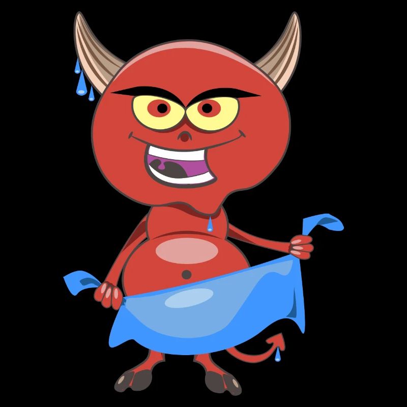 Dirty devil with towel - serviette de bain T-shirt