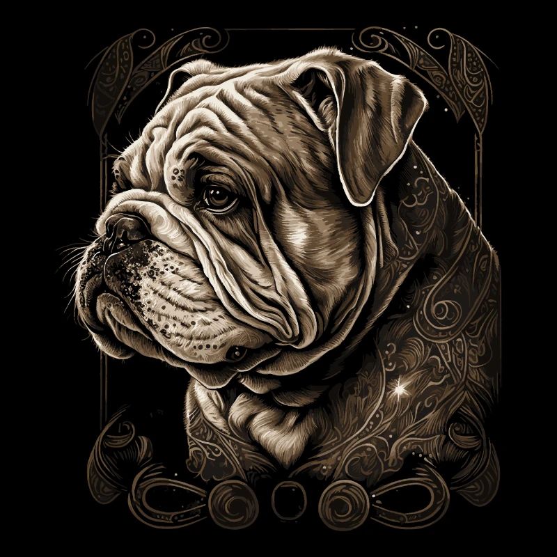Art du bouledogue anglais