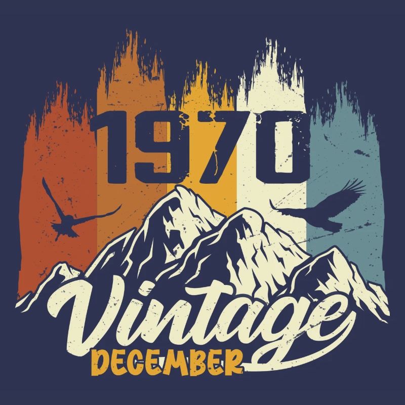 Geburtstagsgeschenk geboren im Dezember 1970