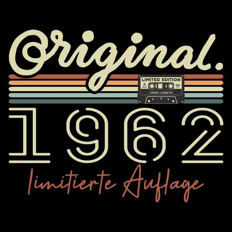 Original 1962 Millésime 1962 Anniversaire Rétro 1962