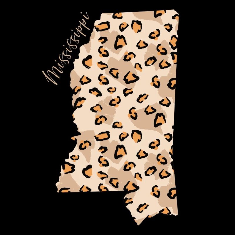 Mississippi Leopard Pattern Map Leo