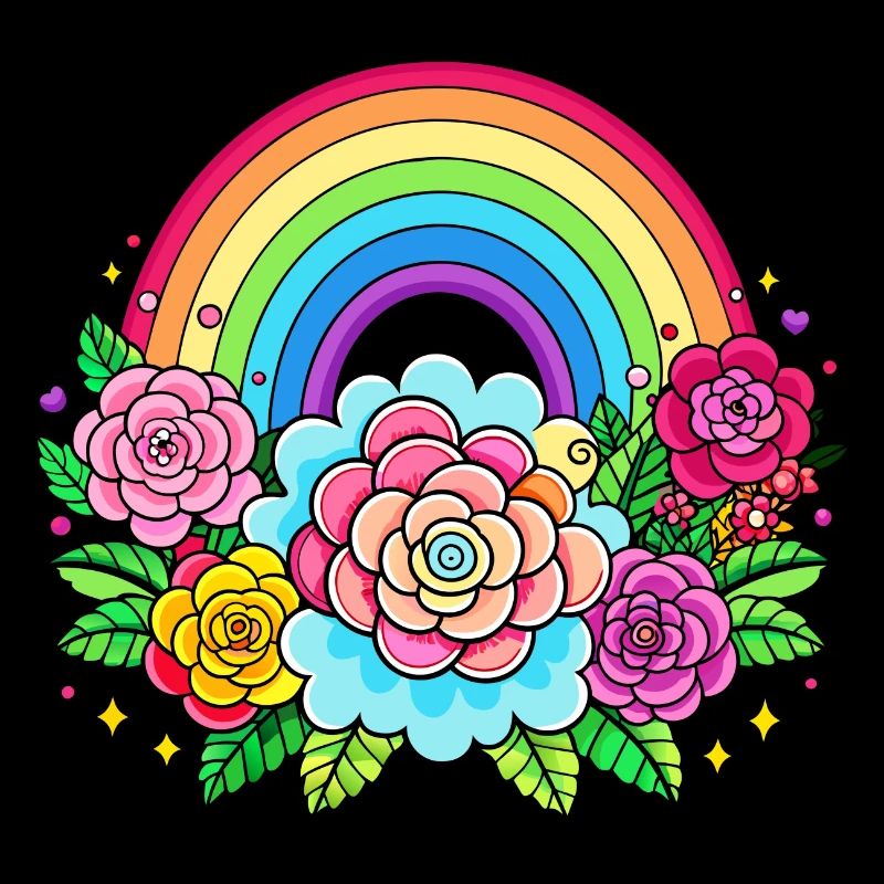 Blumiger Regenbogen