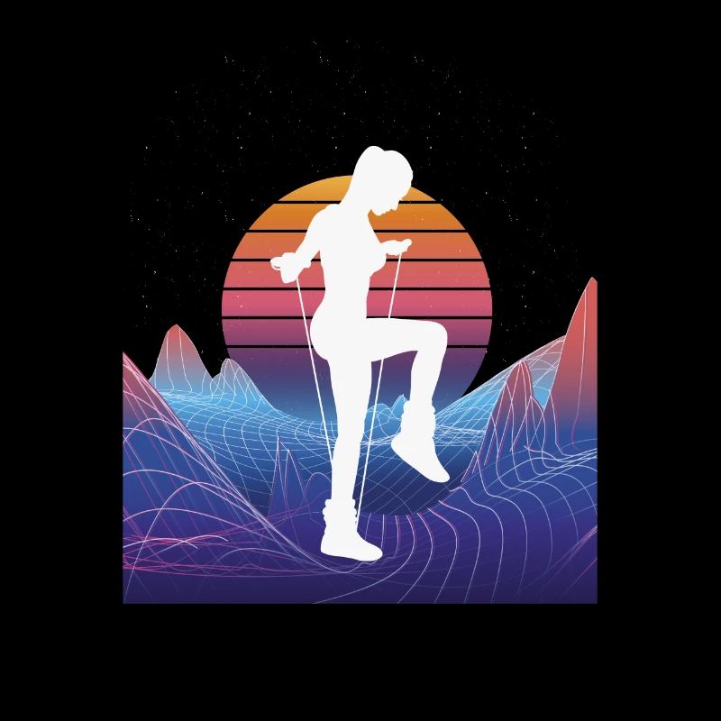 Vaporwave Rope Jumping