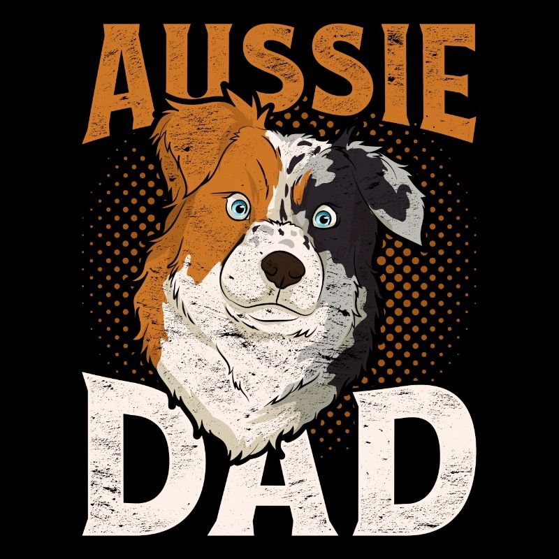 Aussie Papa Hunde Geschenk Australian Shepherd