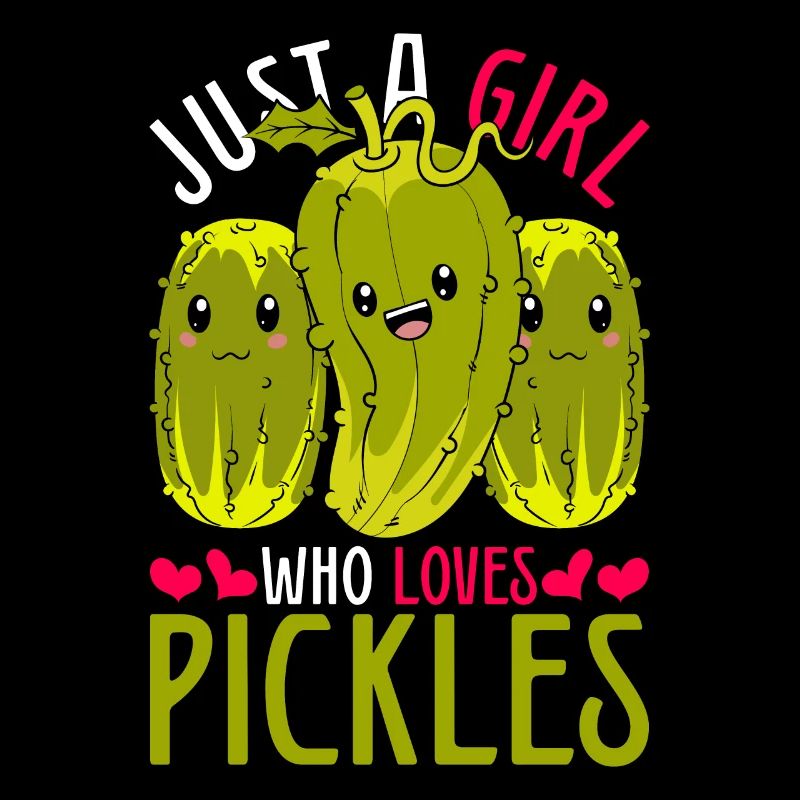 Gemüse Gürkchen Mädchen Essiggurke Geschenk Gurke