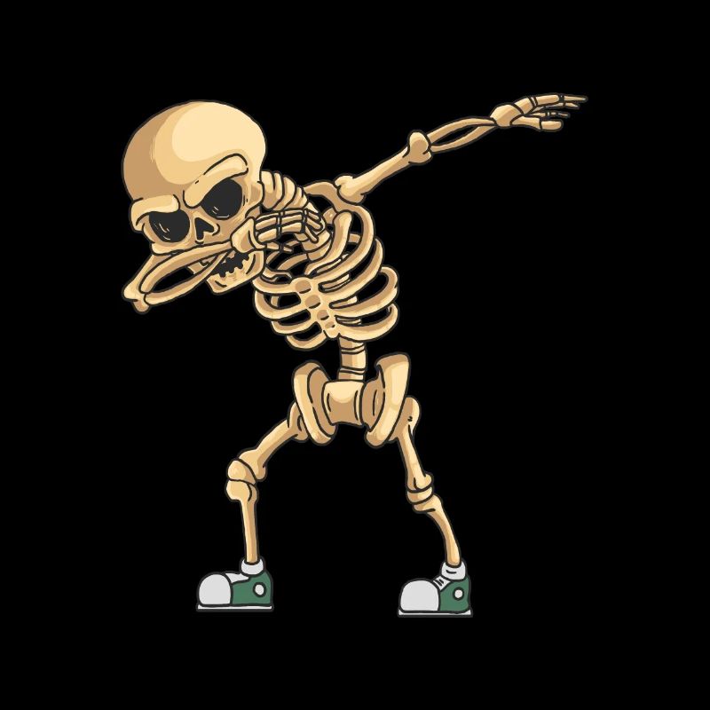 Halloween Dabbing Skeleton