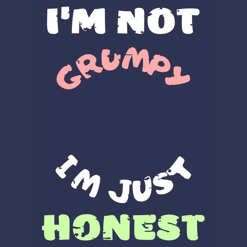 Funny grumpy moody angry honest vector