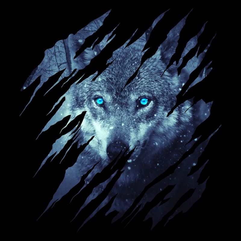 Wolf Scratch Marks Claws Wild Wolves Wilderness Howl