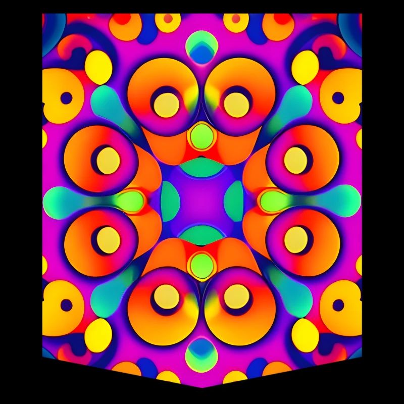 Poche imprimée colorée Drôle de conception de T-shirt