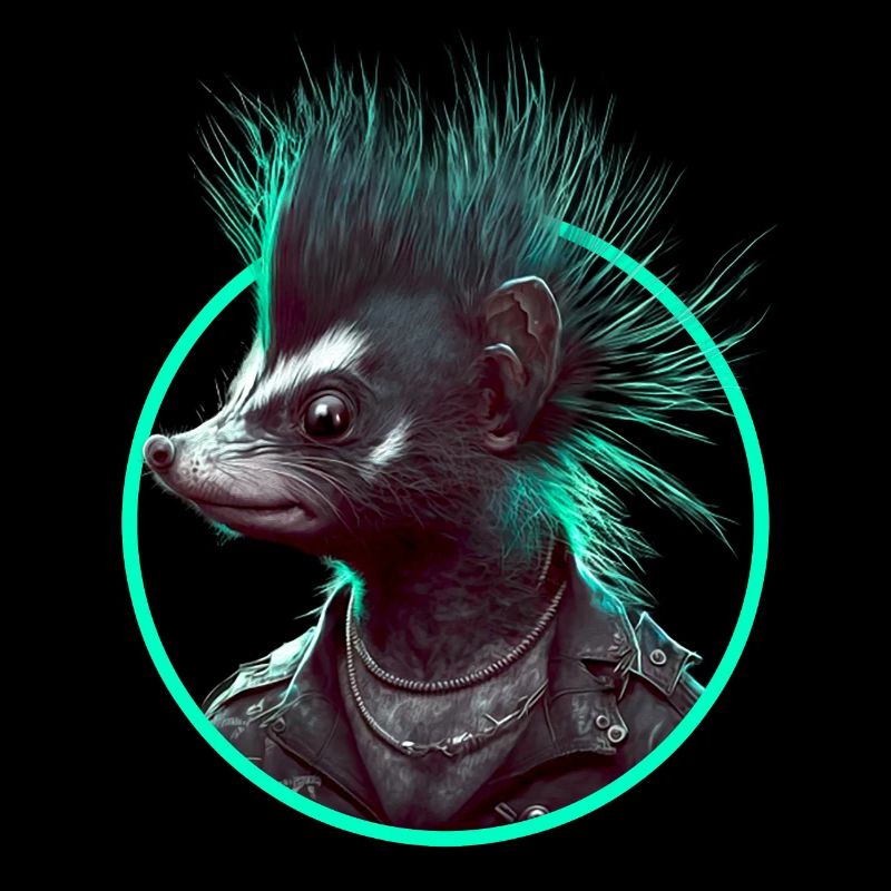Mouffette punk