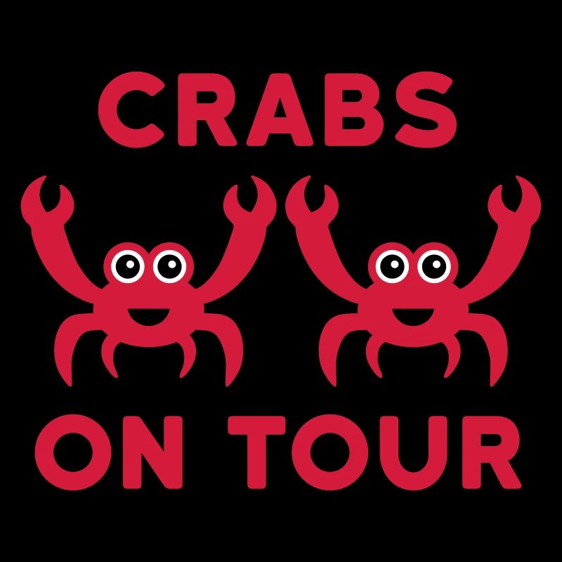 Crabes en tournée (deux crabes)