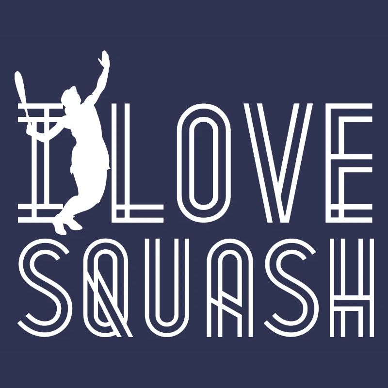 I love squash squash player racket team