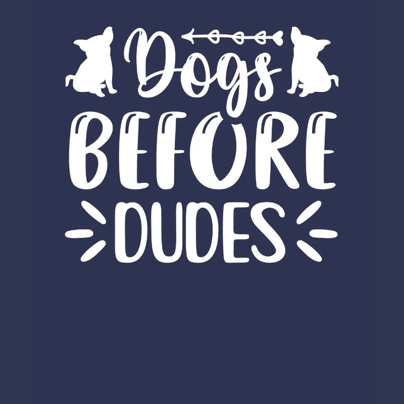 Chiens devant les gars