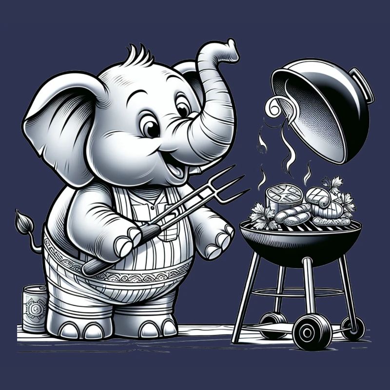 Cute BBQ Elephant