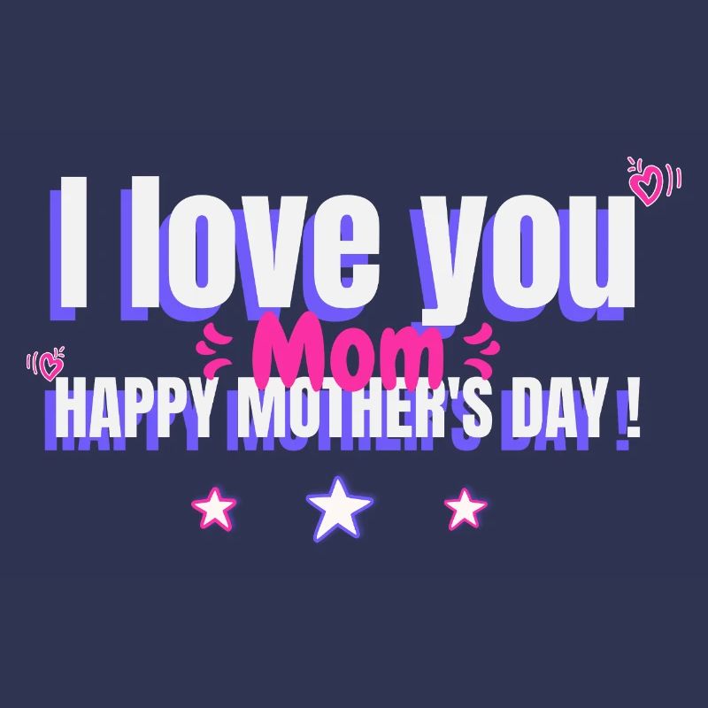 Ich liebe dich Mama, Geschenk Muttertag, Herz
