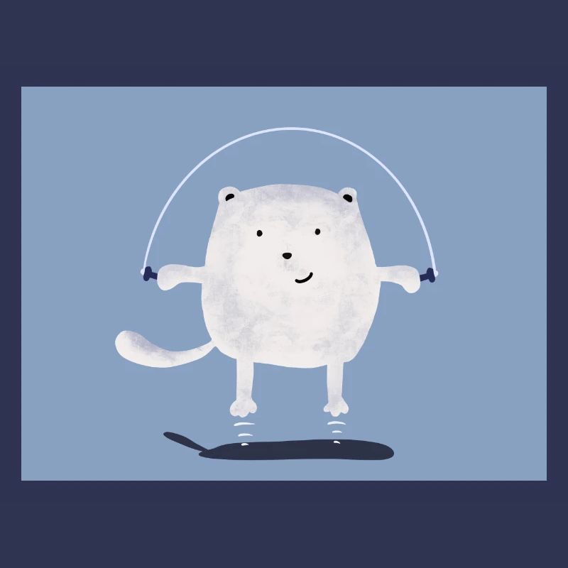 cat jumping rope