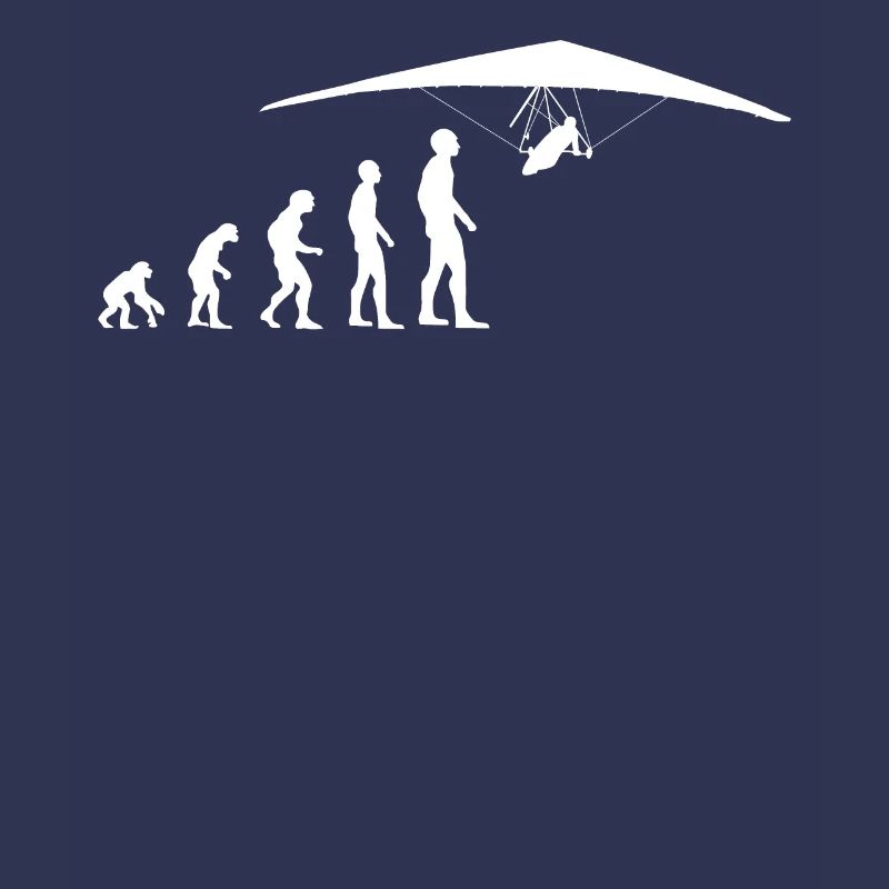 Deltaplane Evolution du deltaplane drôle