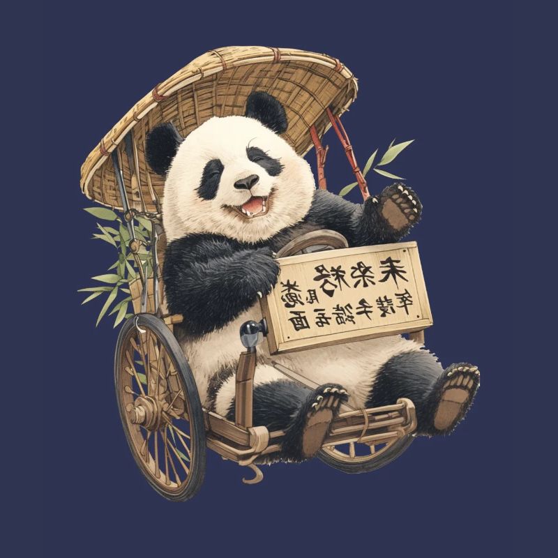 Panda Bear Rickshaw Panda géant japonais