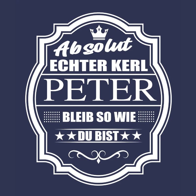 Absolument vrai gars, Peter, reste comme tu es