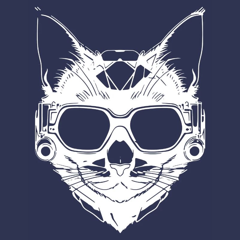 Chat de style steampunk