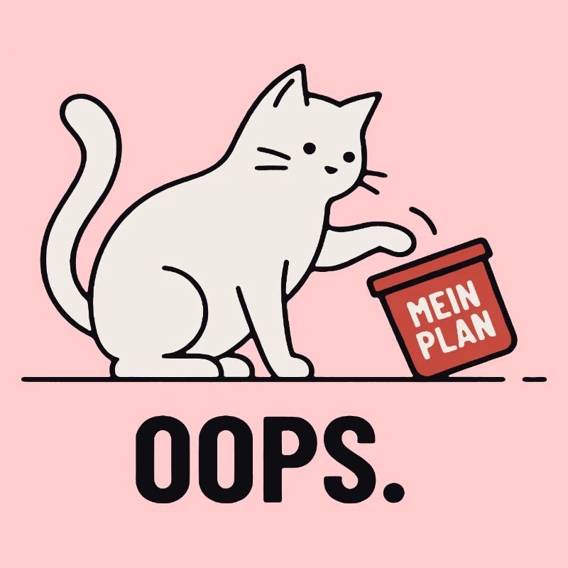 Mon plan... Oups – Chat drôle