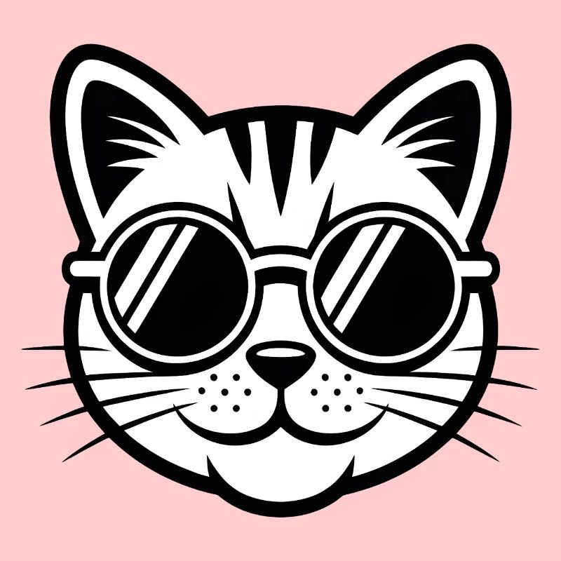 Cool cat with sunglasses