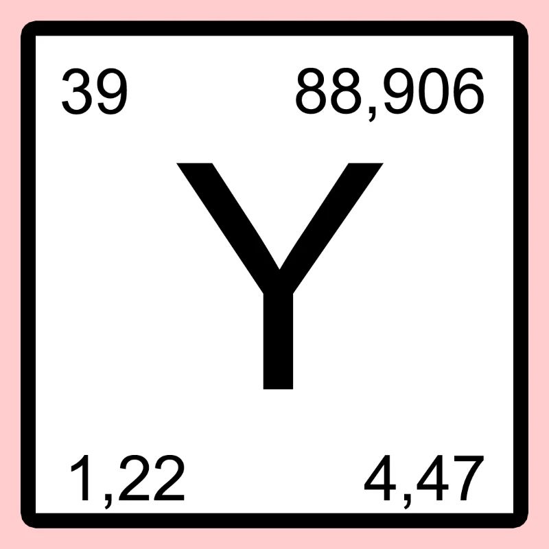 Yttrium Symbolik im Minimal-Layout