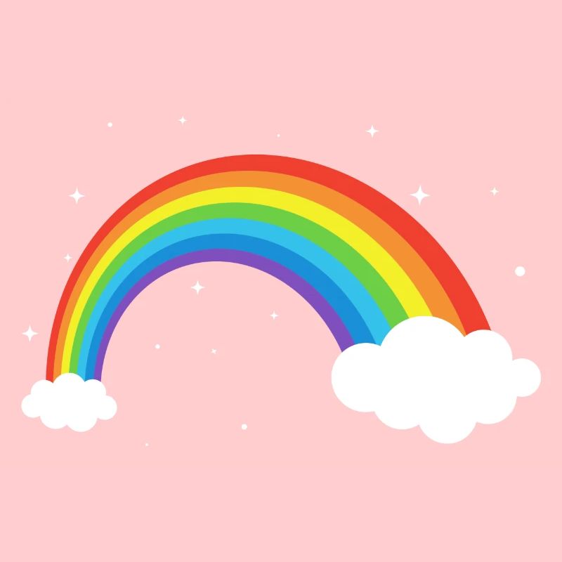 Kosmischer Regenbogenbogen