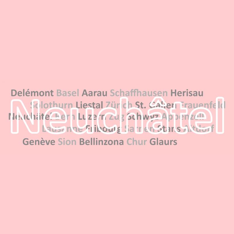 Schweizer Städte Neuchatel