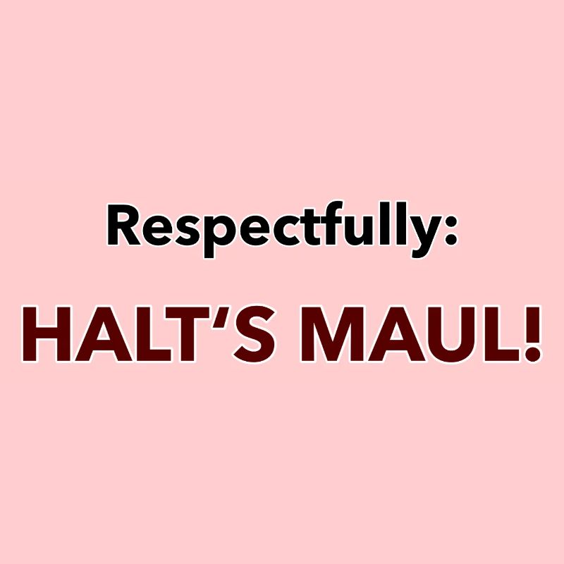 Avec tout le respect d’une déclaration d’un type particulier