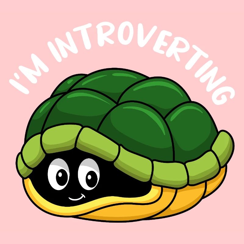 Dessin animé mignon de la carapace de tortue cachée