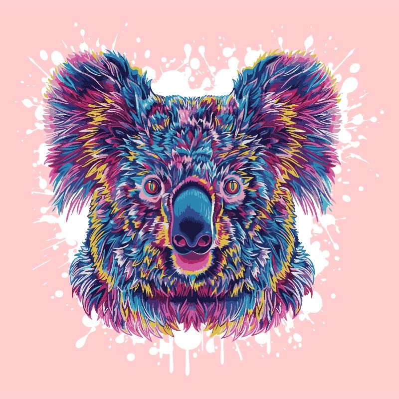 Koala Farbklecks