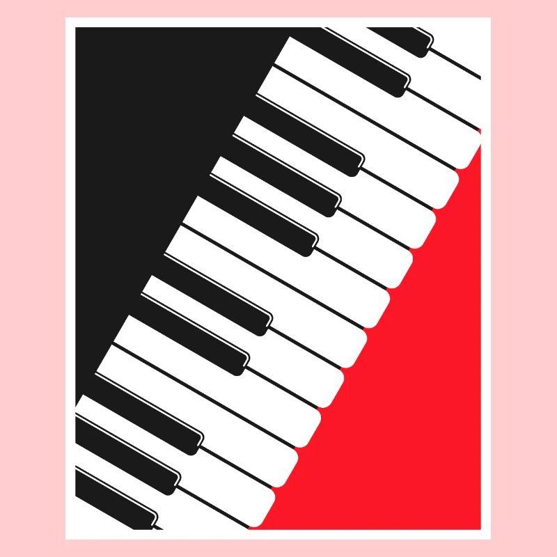 Art d’affiche clavier de piano