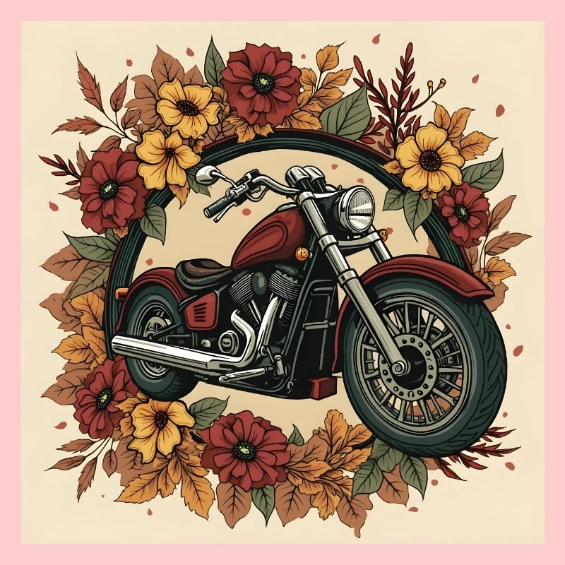 Roue de fleurs d’impression en bloc