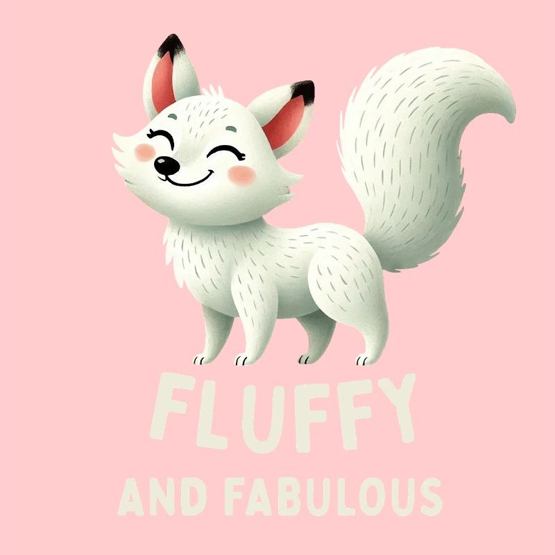 Fluffy White Fox