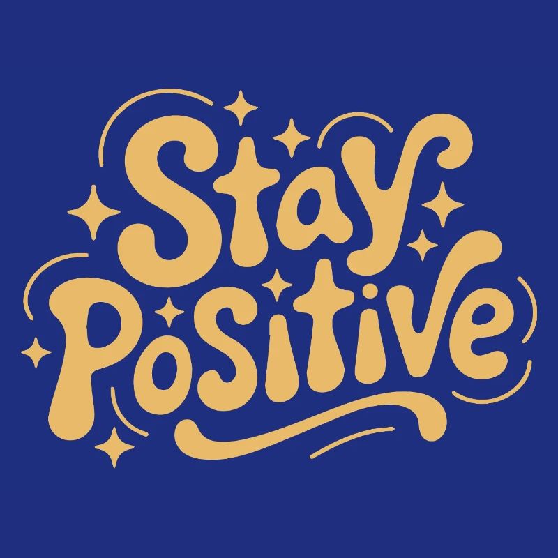 Bleib positiv, Retro Doodle