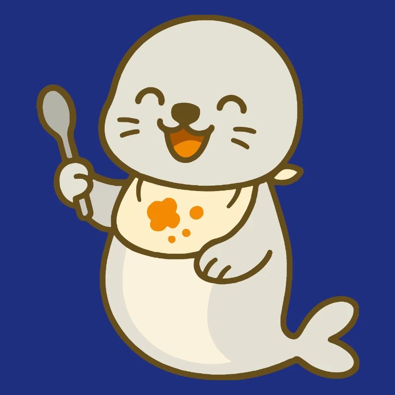 Alimentation avec le bébé phoque