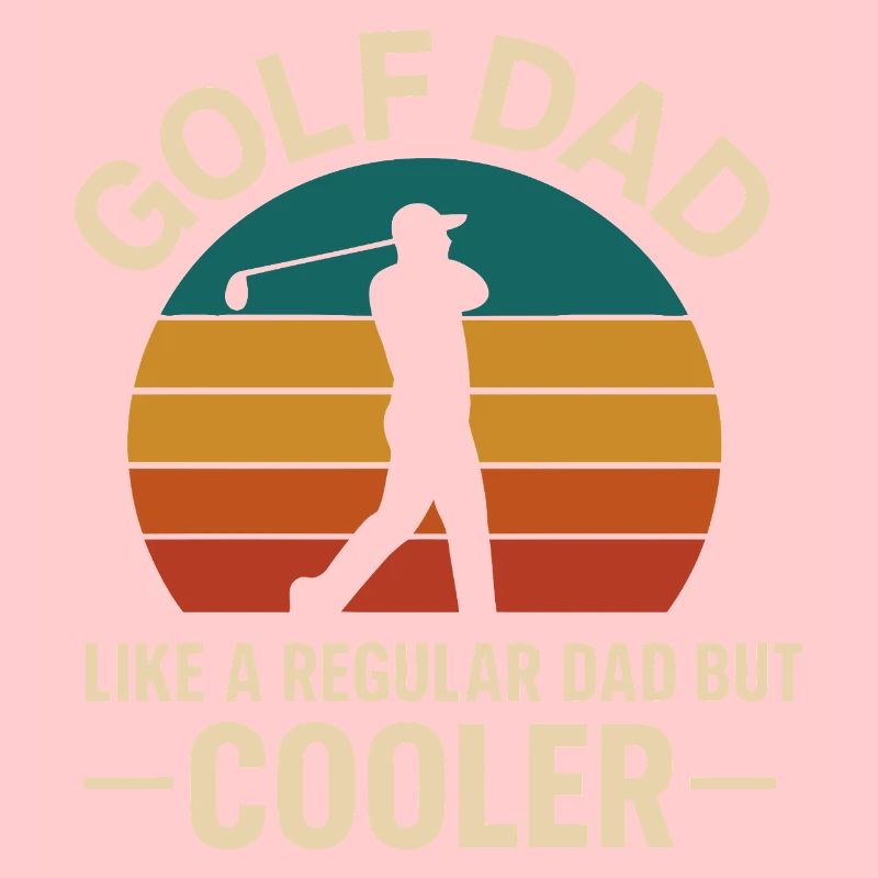 Golf Dad Rétro Coucher de soleil Design