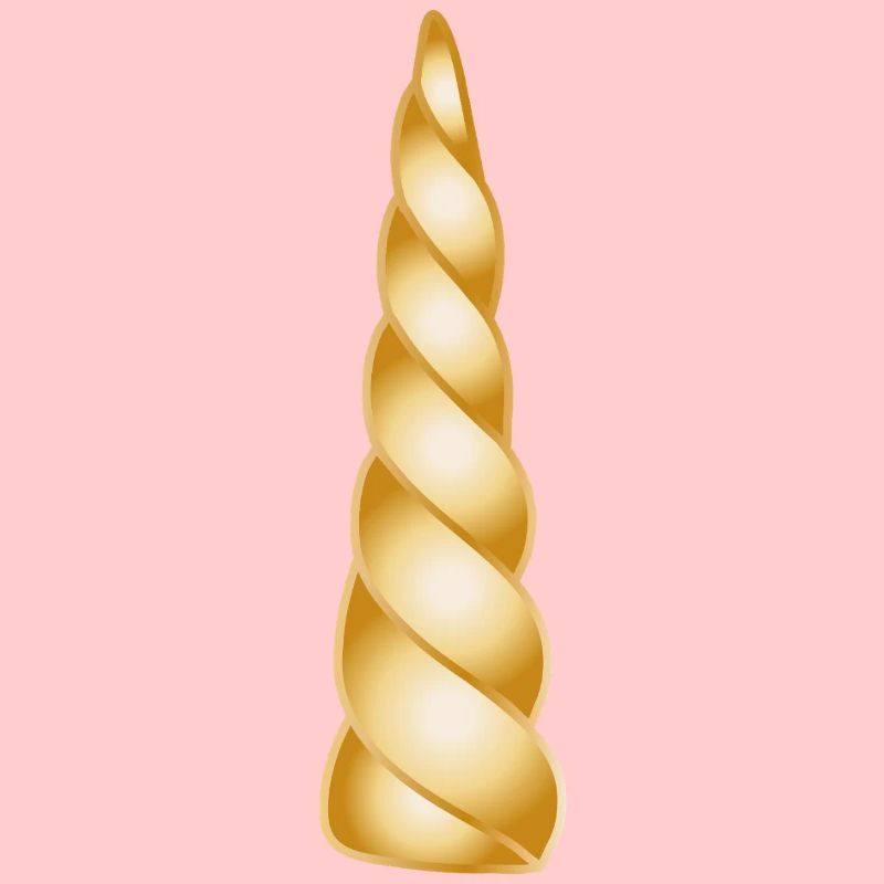 Golden Spiral Horn – Magical Design Object