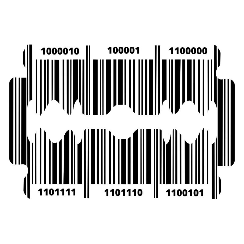 Razor blade with secret code