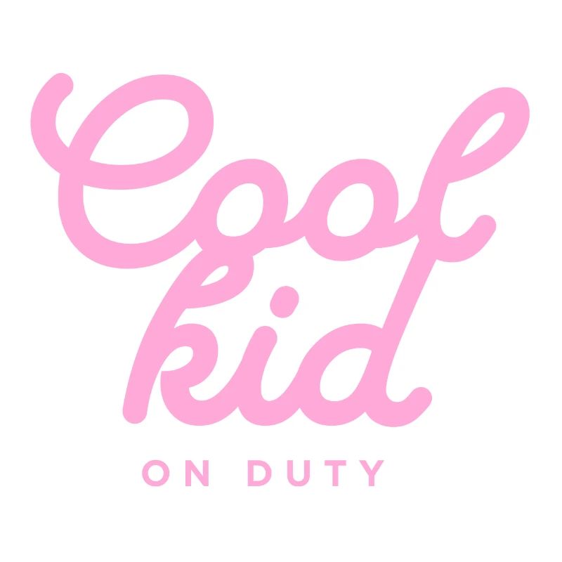Conception typographique ludique « Cool Kid on Duty »