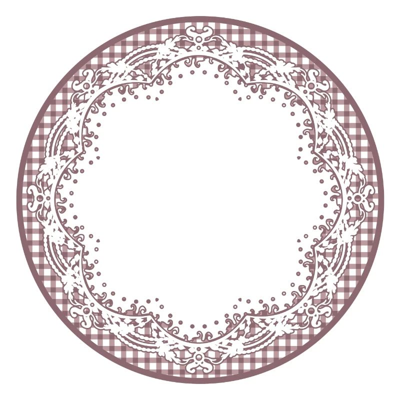Nostalgia cake tip label in dusky pink
