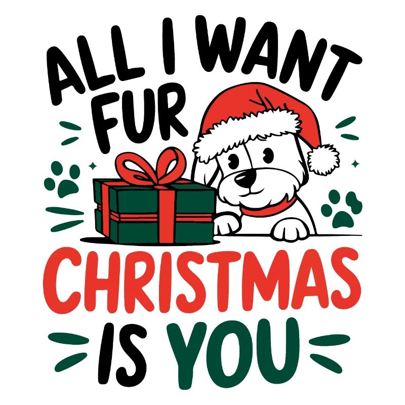 Conception de message de Noël de chiot festif