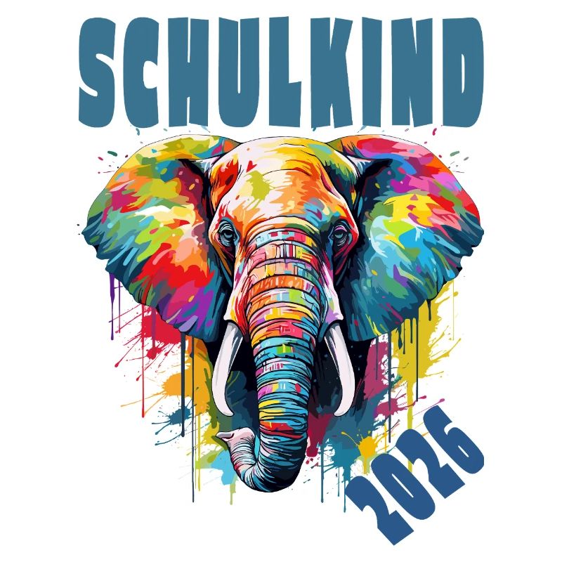 Elefant Schulkind 2026 Tier Einschulung