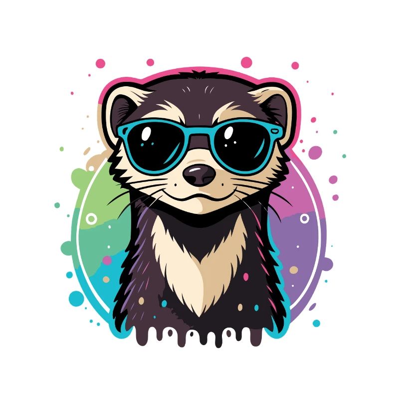 Regenbogenotterblaue Brille