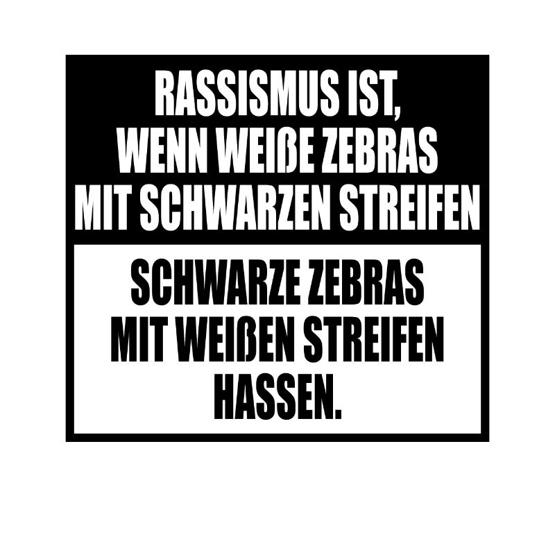 Le racisme expliqué simplement avec des rayures zébrées
